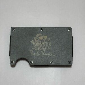 Florida Things black Metal Wallet RFID